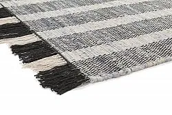 Tappeto in denim - Ally (nero/bianco sporco)