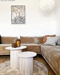 Tappeti rotondi - Aranga Super Soft Fur (beige)