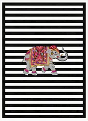 Tappeto Wilton - Develi (nero/bianco)