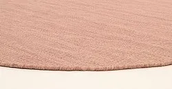 Tappeti rotondi - Dhurry (rosa)