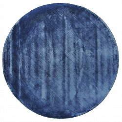 Tappeto rotondo - Jodhpur Special Luxury Edition Viscosa (blu)