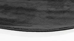 Tappeto rotondo - Recycled PET with viscose look (nero)