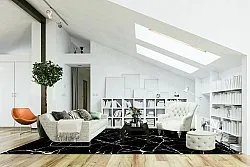 Tappeto Wilton - Vieste (nero/bianco)