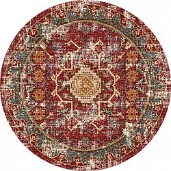 Tappeto rotondo - Idri (rosso/multi)
