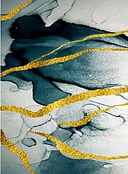 Tappeto Wilton - Alvaro (blu/bianco/oro)