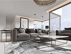Tappeto Wilton - Mermer (grigio/bianco)