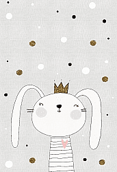 Tappeti per bambini - Rabbit Crown (grigio)