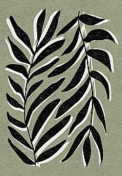Wilton rug - Darcy (green/black)