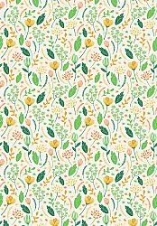 Tappeto Wilton - Fleur (giallo/verde/multi)