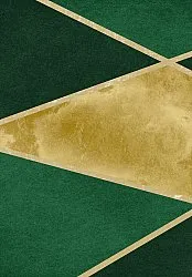 Tappeto Wilton - Dolly (verde/oro)