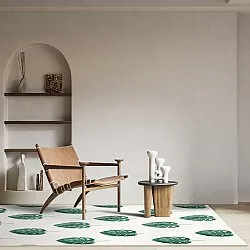 Tappeto Wilton - Leni (bianco/verde)