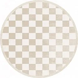 Tappeto rotondo - Nevada (beige/bianco)
