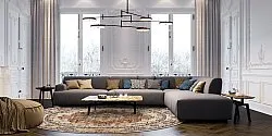 Tappeto rotondo - Siliana (beige)