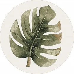 Tappeto rotondo - Falling Leaves (verde)