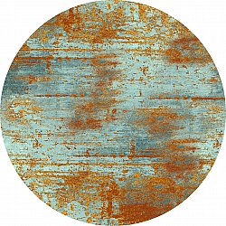Tappeto rotondo - Kebira (marrone/blu)
