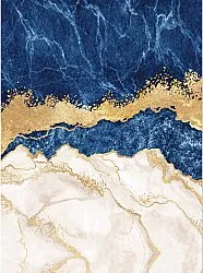 Tappeto Wilton - Padova (blu/bianco/oro)