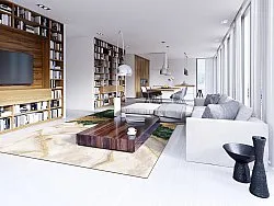 Tappeto Wilton - Padova (verde/bianco/oro)