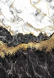 Tappeto Wilton - Padova (nero/bianco/oro)