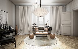 Tappeto rotondo - Aurelia (beige)