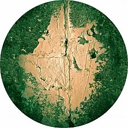 Tappeto rotondo - Positano (beige/verde)