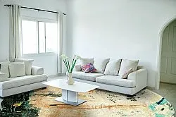 Tappeto rotondo - Tempes (beige/multi)