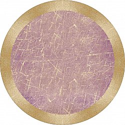 Tappeto rotondo - Roges (rosa/oro)