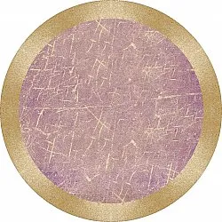 Tappeto rotondo - Roges (rosa/oro)