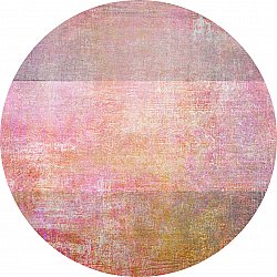 Tappeto rotondo - Cicoria (rosa/viola)