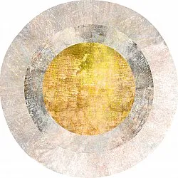Tappeto rotondo - Budoni (grigio/beige/giallo)
