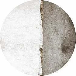 Tappeto rotondo - Prades (bianco/grigio)