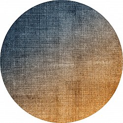 Tappeto rotondo - Librilla (marrone/blu)