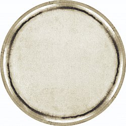 Tappeto rotondo - Arriate (beige/grigio)
