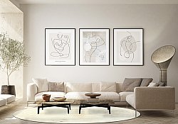 Tappeto rotondo - Osuna (grigio/beige)