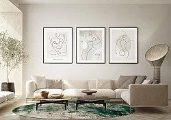 Tappeto rotondo - Tamalous (beige/verde)