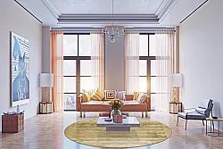 Tappeto rotondo - Lumio (beige)