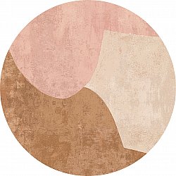 Tappeto rotondo - Lazio (beige/rosa)