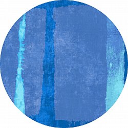 Tappeto rotondo - Asti (blu)