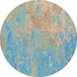 Tappeto rotondo - Pavoa (blu)