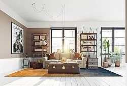 Tappeto Wilton - Librilla (marrone/blu)