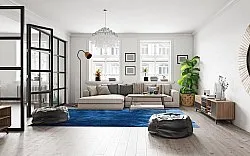 Tappeto Wilton - Cargese (blu)