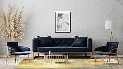 Tappeto Wilton - Palau (oro/beige/blu)