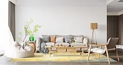Tappeto Wilton - Palau (oro/beige/blu)