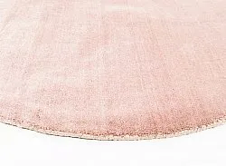 Tappeto rotondo - Recycled PET with viscose look (rosa)