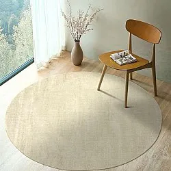 Tappeto rotondo - Recycled PET with viscose look (mint)