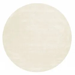 Tappeto rotondo - Recycled PET with viscose look (offwhite)