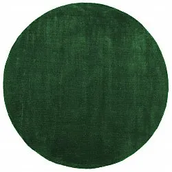 Tappeto rotondo - Recycled PET with viscose look (verde)