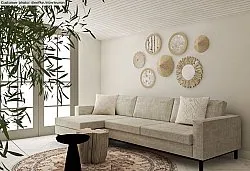 Tappeto rotondo - Siliana (beige)