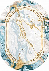 Tappeto ovale - Emery (blu)