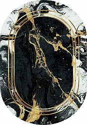 Tappeto ovale - Emery (nero)