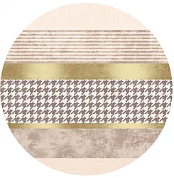 Tappeto rotondo - Esme (beige/multi)